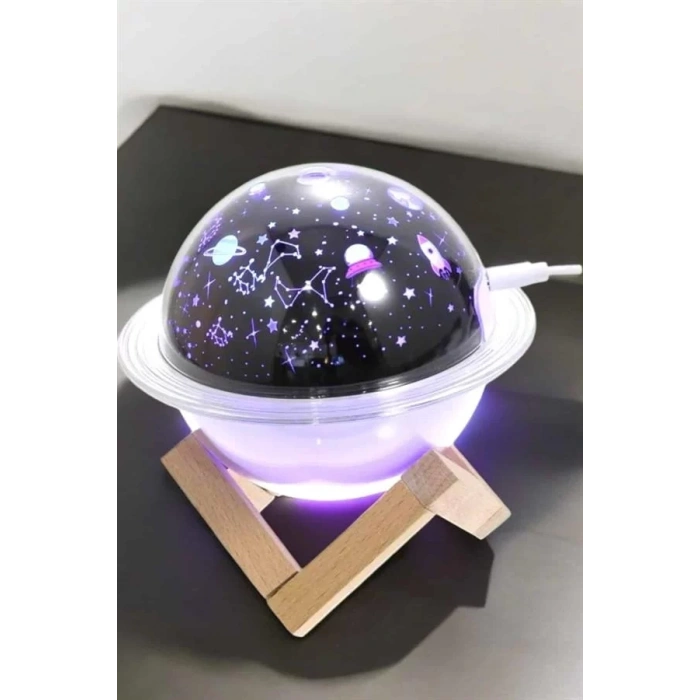 Nevamel® Hava Nemlendirici Projeksiyon Görünümlü USB Bağlantılı Aromaterapi