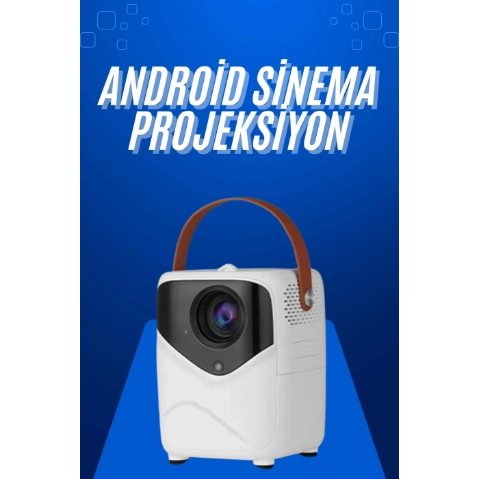 Nevamel HD Ayaklı Portatif Projeksiyon Cihazı Android İşlemcili Sinema Projektörü
