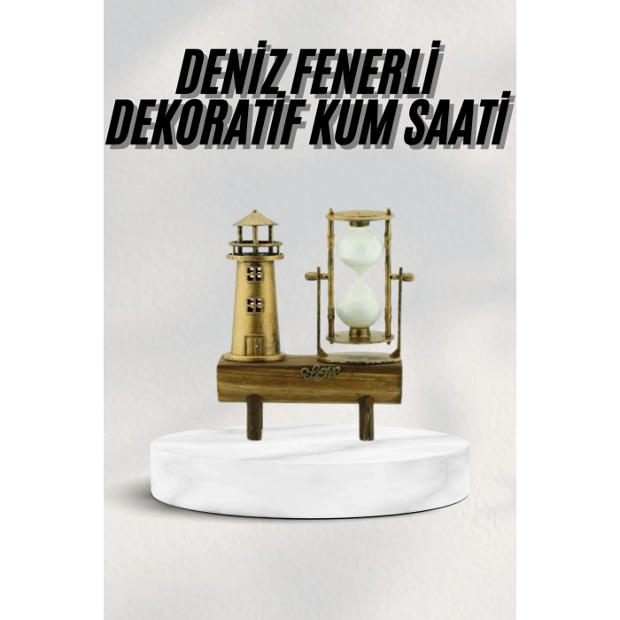 Nevamel Hediyelik Kum Saati Retro Dekoratif Deniz Feneri Kum Saati