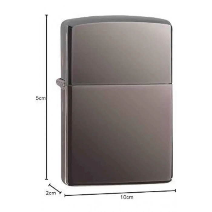 Nevamel® Hediyelik Zarif  Siyah Benzinli Çakmak