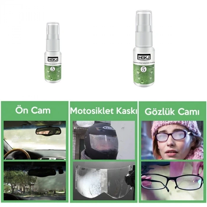 Nevamel HGKJ 5 20ml Buğu Önleyici Buhar Engelleyici Araba Cam Temizleyici Anti Fog Agent-(5775)