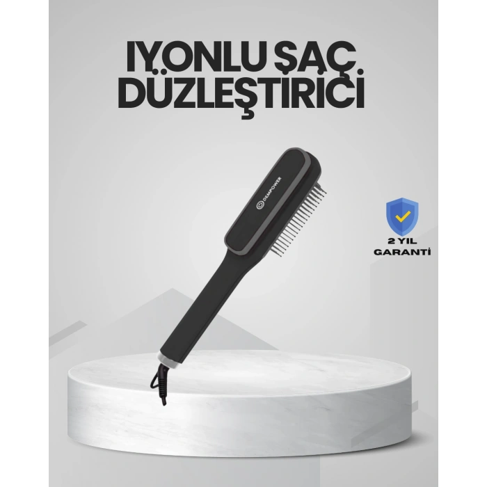Nevamel® Hızlı Isınan İyonlu Saç Düzleştirici Tarak Pratik Kullanım