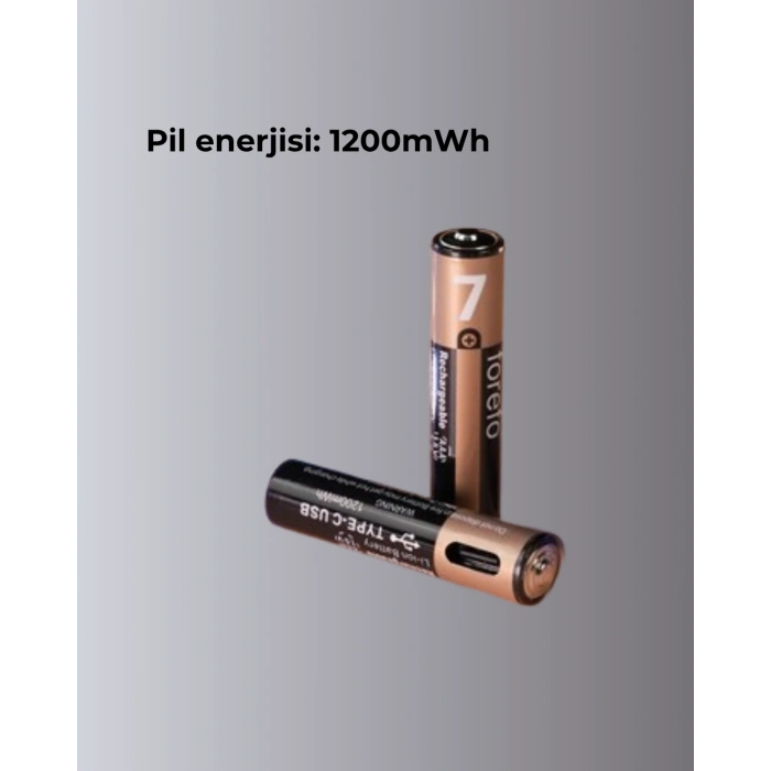 Nevamel Hızlı Şarj Teknolojili USB Şarjlı AAA Pil – 40 Dakikada Tam Şarj