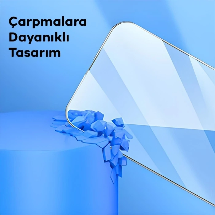 Nevamel HOCO 9D iPhone 15 Pro Tempered Kırılmaz Cam Ekran Koruyucu-(5775)