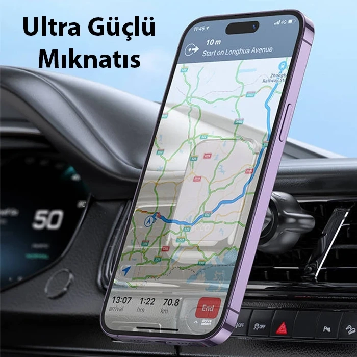 Nevamel HOCO H24 Araç Havalandırma Bölmesi Manyetik Telefon Tutucu-(5775)