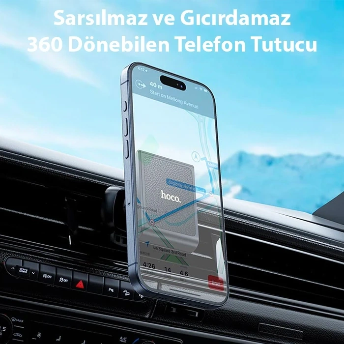 Nevamel Hoco H46 Klima Havalandırma Bölmesi Magsafe Manyetik Araç İçi Telefon Tutucu-(5775)