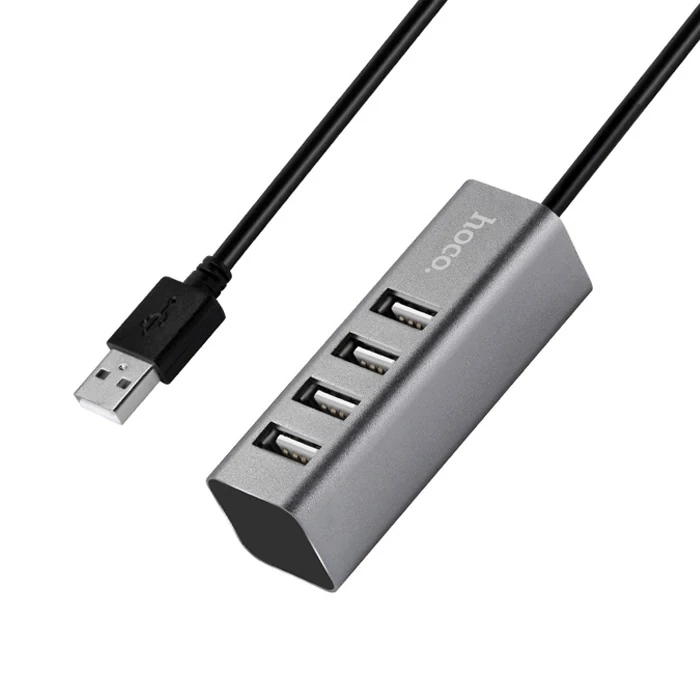Nevamel HOCO HB1 80cm Kablolu 4 Portlu USB Çoğaltıcı HUB Adaptör-(5775)