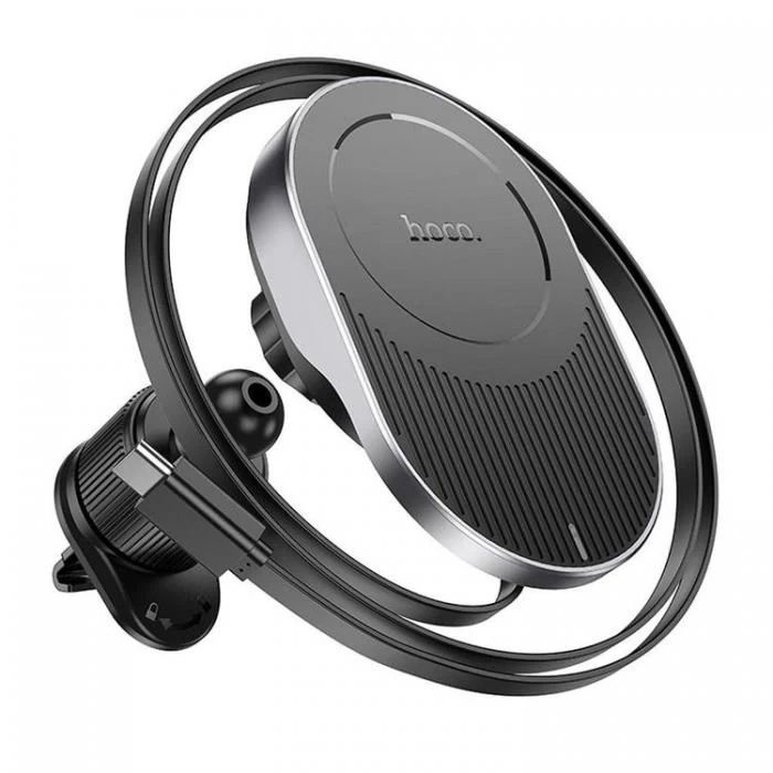 Nevamel HOCO HW12 Kablosuz Şarjlı Araç İçi Havalandırma Manyetik Telefon Tutucu-(5775)