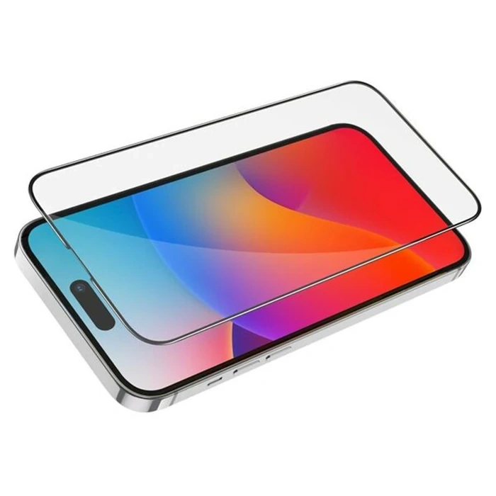 Nevamel HOCO iPhone 15 Pro Full HD Tempered Kırılmaz Cam Ekran Koruyucu 10 Adet set-(5775)