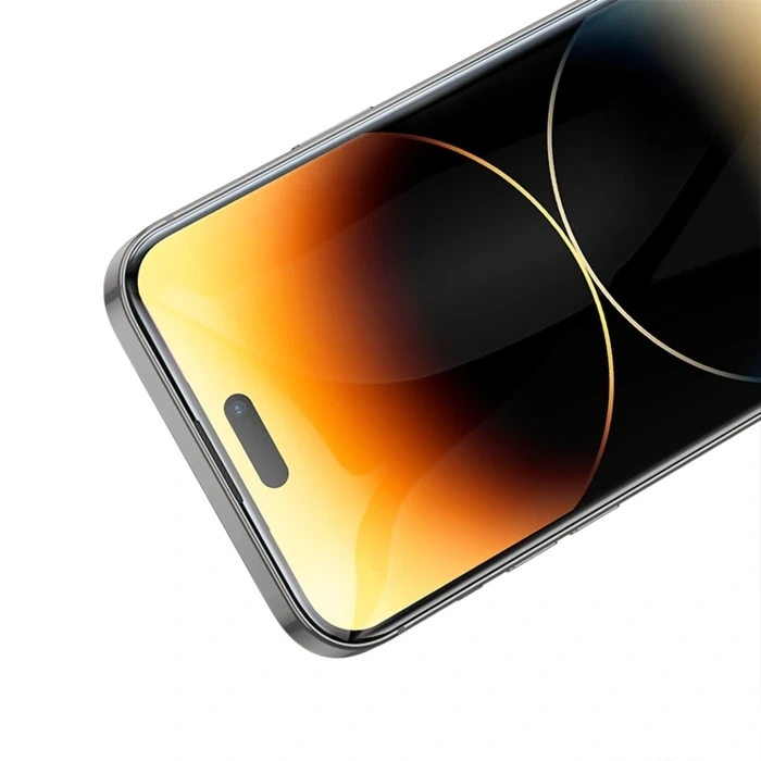 Nevamel HOCO iPhone 15 Pro Full Screen HD Tempered Kırılmaz Cam Ekran Koruyucu-(5775)