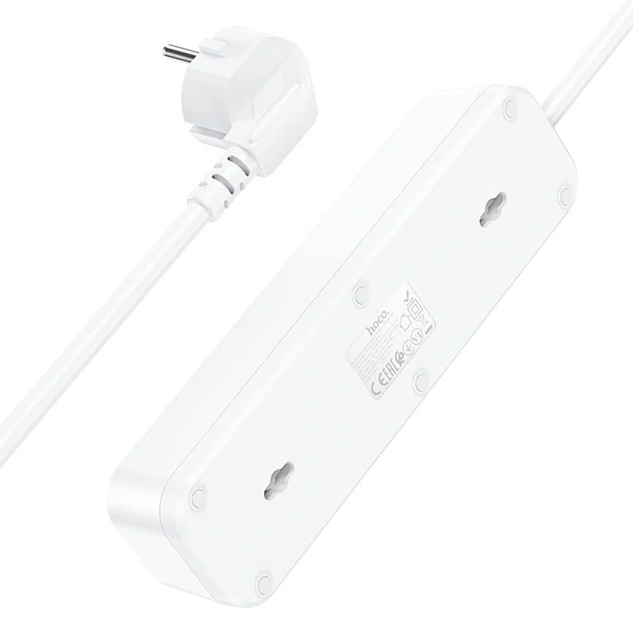 Nevamel HOCO NS2 3lü Priz 3 USB 4000W 1.8 Metre Şarj Uzatma Kablosu Akım Korumalı-(5775)