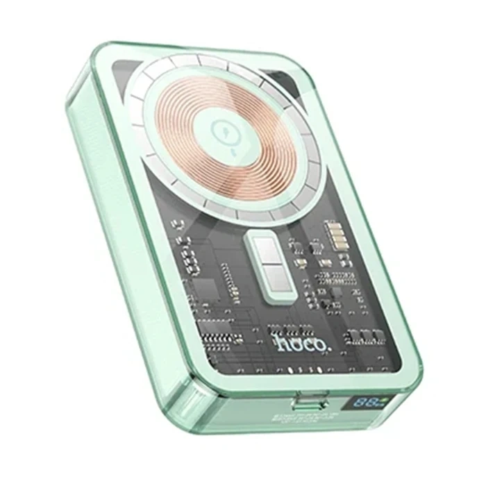 Nevamel HOCO Q14A Ice Crystal 10000mAh PD20W Magsafe Uyumlu Manyetik Hızlı Şarj Powerbank-(5775)