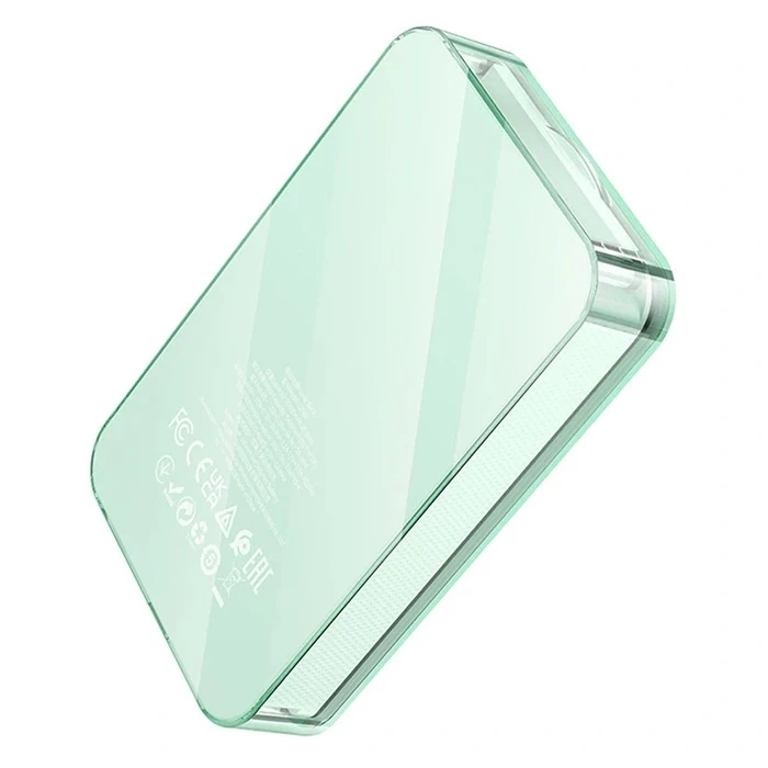 Nevamel HOCO Q14A Ice Crystal 10000mAh PD20W Magsafe Uyumlu Manyetik Hızlı Şarj Powerbank-(5775)