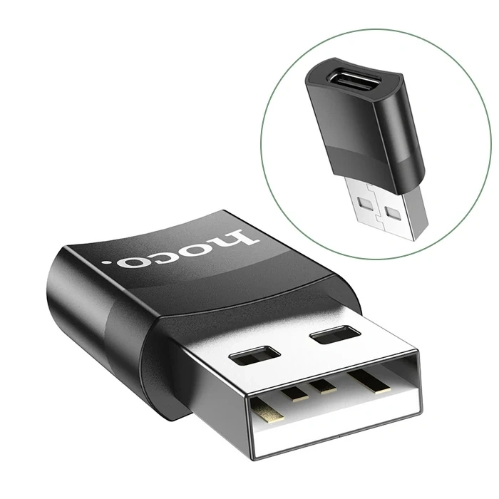 Nevamel HOCO UA17 Dişi Type-C to Erkek USB Dönüştürücü Çevirici Adaptör-(5775)