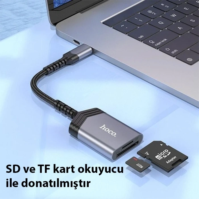 Nevamel Hoco UA25 2-in-1 Type-C Kart Okuyucu-(5775)