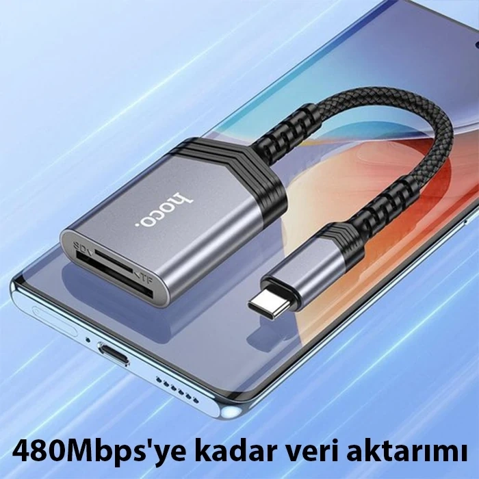 Nevamel Hoco UA25 2-in-1 Type-C Kart Okuyucu-(5775)