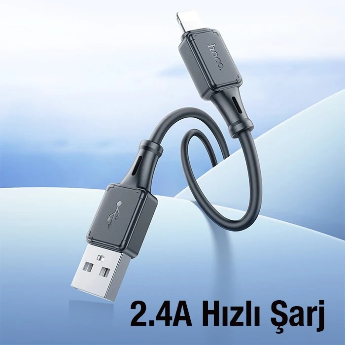 Nevamel HOCO X101 USB to iPhone Lightning 2.4A Hızlı Şarj ve Data Kablosu-(5775)
