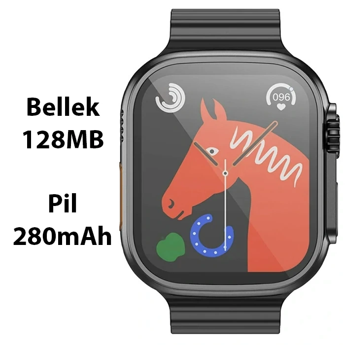 Nevamel HOCO Y12 Ultra Watch Sesli Görüşme IP67 Su Geçirmez Sport Akıllı Saat-(5775)