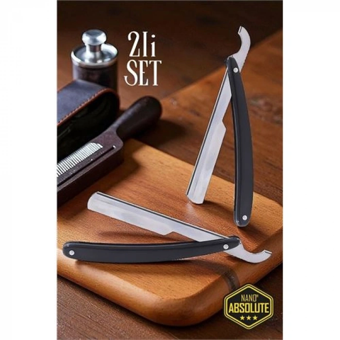 Nevamel® HSNET Berber Usturası - 2 adet Türk Tipi Berber Tıraş Usturası