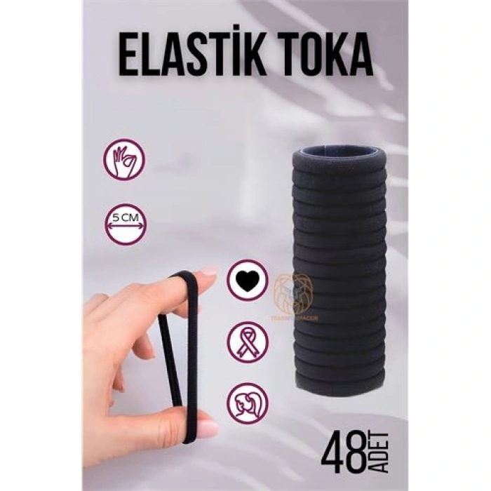 Nevamel® HSNET Elastik Toka 48 ADET SİYAH