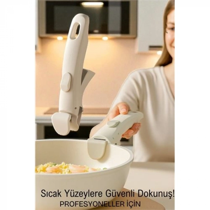 Nevamel® HSNET Profesyonel Kıskaçlı Tencere Tava Tutucu – Isıya Dayanıklı Güvenli Kavrama