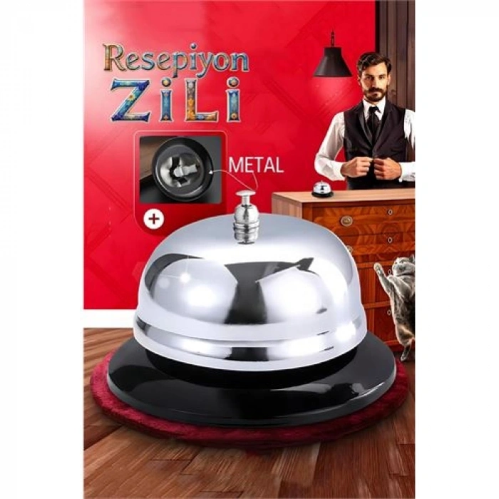 Nevamel® HSNET Resepsiyon Zili  - Resepsiyon ve Restoran İçin Zil - Resepsiyon Çağrı Zili