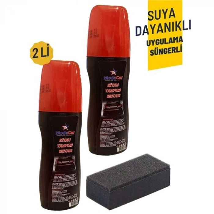 Nevamel® HSNET Suya Dayanıklı Siyah Tampon Boyası Uygulama Süngerli