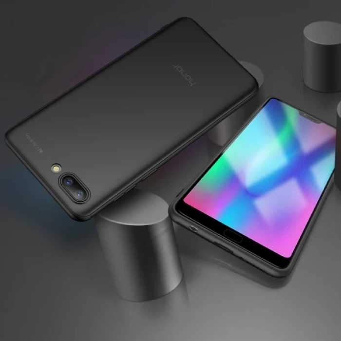 Nevamel Huawei Honor 9i Slim Fit Soft Premium Silikon Kamera Korumalı Kılıf-(5775)