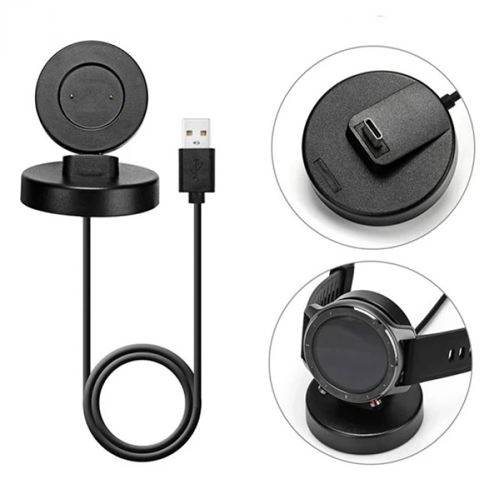 Nevamel Huawei Watch GT/ GT2 / 2E /Magic / Dream Akıllı Saat Şarj Kablosu Stand-(5775)