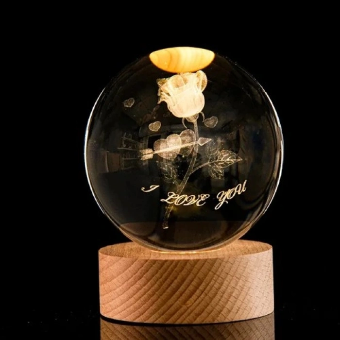 Nevamel I Love You Tasarımlı Dekoratif Gece Lambası