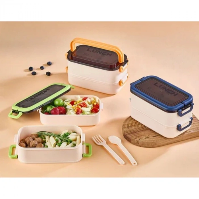 Nevamel İki Katlı Beslenme Kutusu