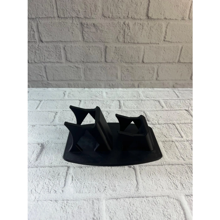 Nevamel® İkili Gamepad Tutucu Siyah 7x18 cm Masa ve Raf Düzeni