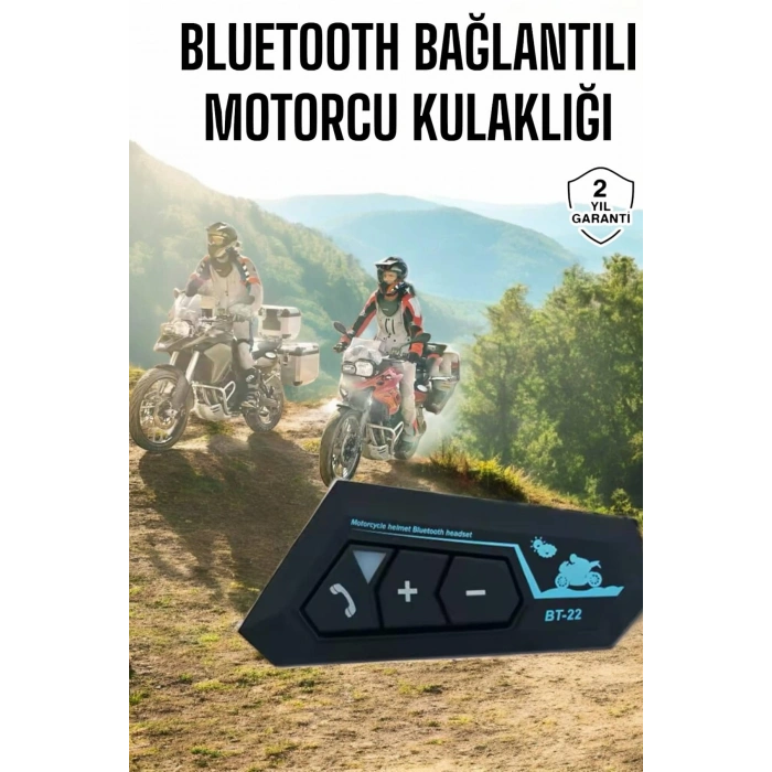 Nevamel İnterkom Intercom Kask Kulaklık Bt22 Bluetooth Motosiklet Kulaklık 5.0 Bluetooth