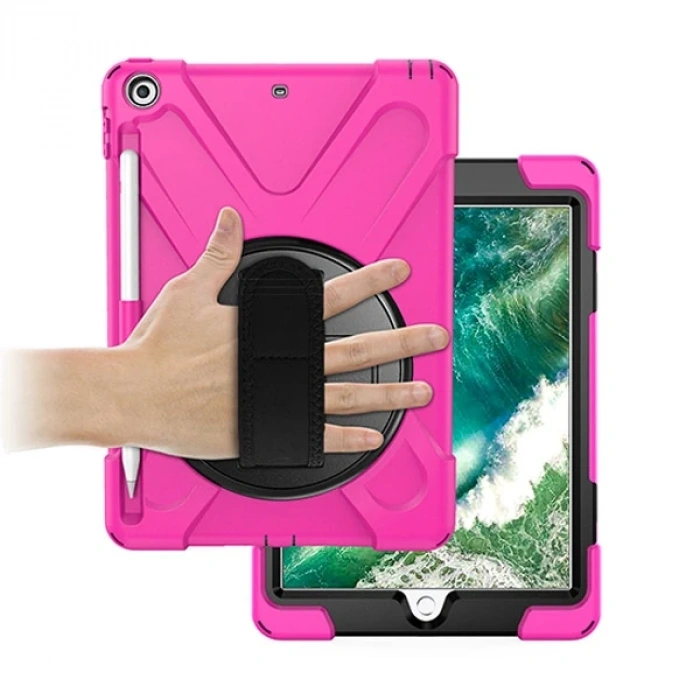 Nevamel İPad 9.72017 İPad 9.7 2018 Kalem Yerli Standlı Zırh Kılıf/shockproof case-(5775)