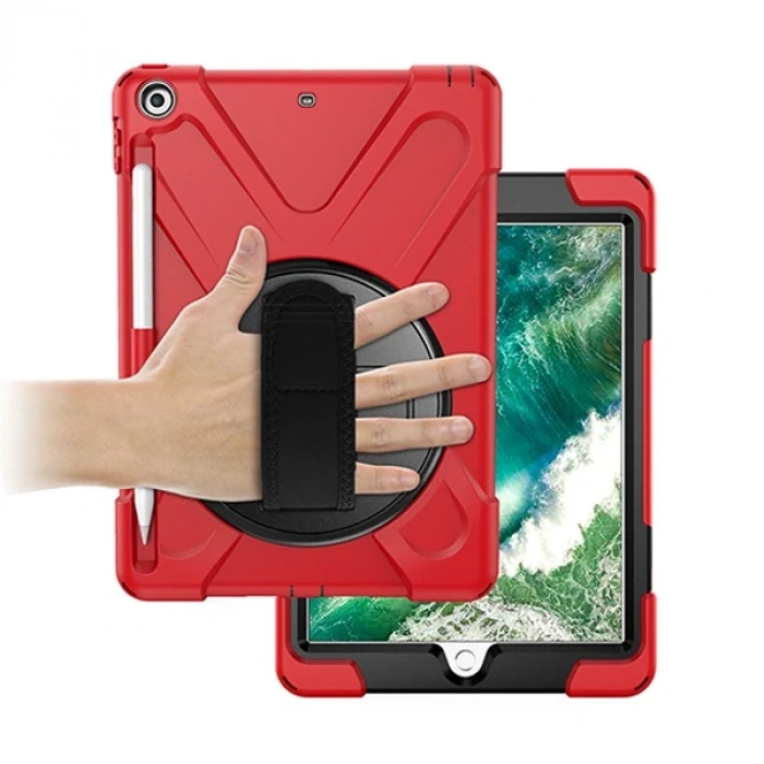 Nevamel İPad 9.72017 İPad 9.7 2018 Kalem Yerli Standlı Zırh Kılıf/shockproof case-(5775)