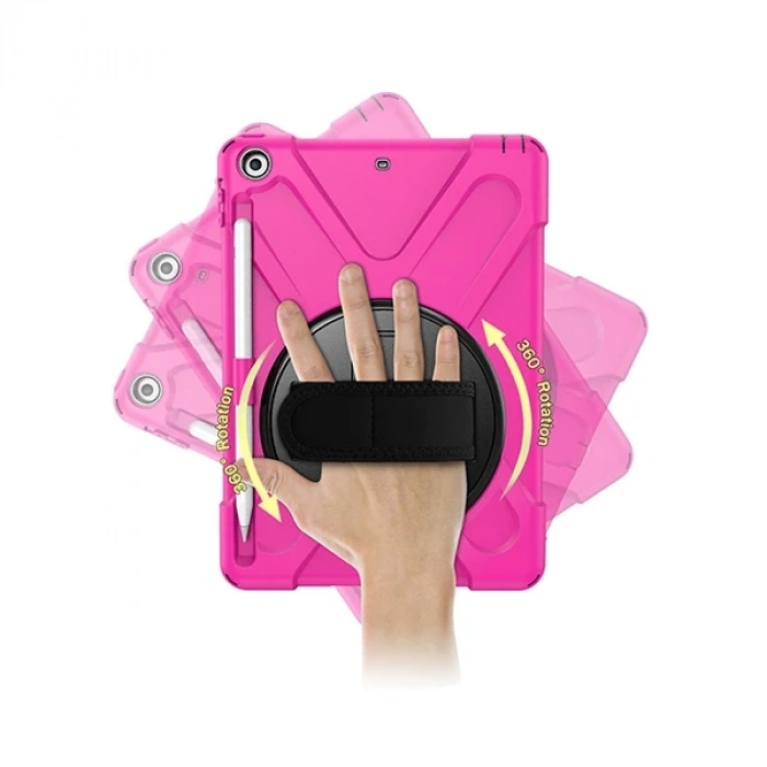 Nevamel İPad 9.72017 İPad 9.7 2018 Kalem Yerli Standlı Zırh Kılıf/shockproof case-(5775)