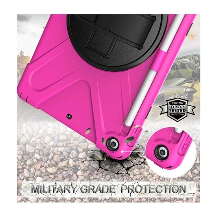 Nevamel İPad 9.72017 İPad 9.7 2018 Kalem Yerli Standlı Zırh Kılıf/shockproof case-(5775)