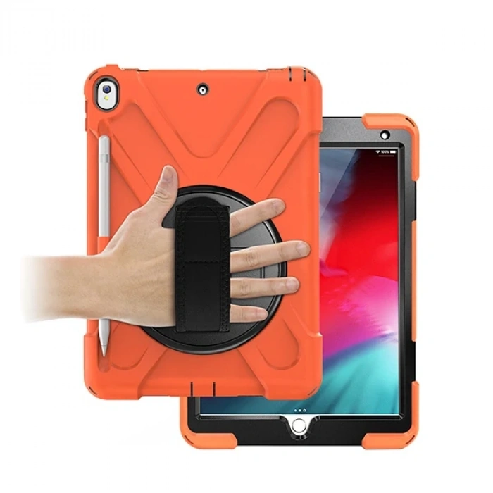 Nevamel İPad Pro 10.5 Air10.5 2019 Kalem Yerli Standlı Zırh Kılıf Shockproof case-(5775)