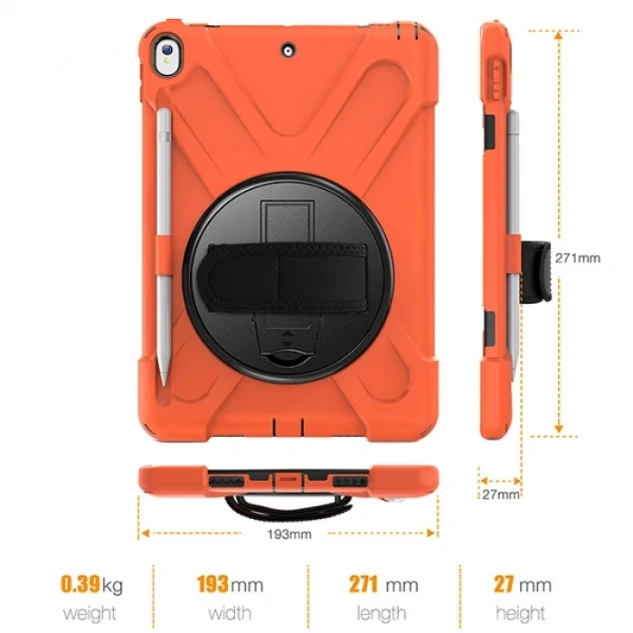 Nevamel İPad Pro 10.5 Air10.5 2019 Kalem Yerli Standlı Zırh Kılıf Shockproof case-(5775)