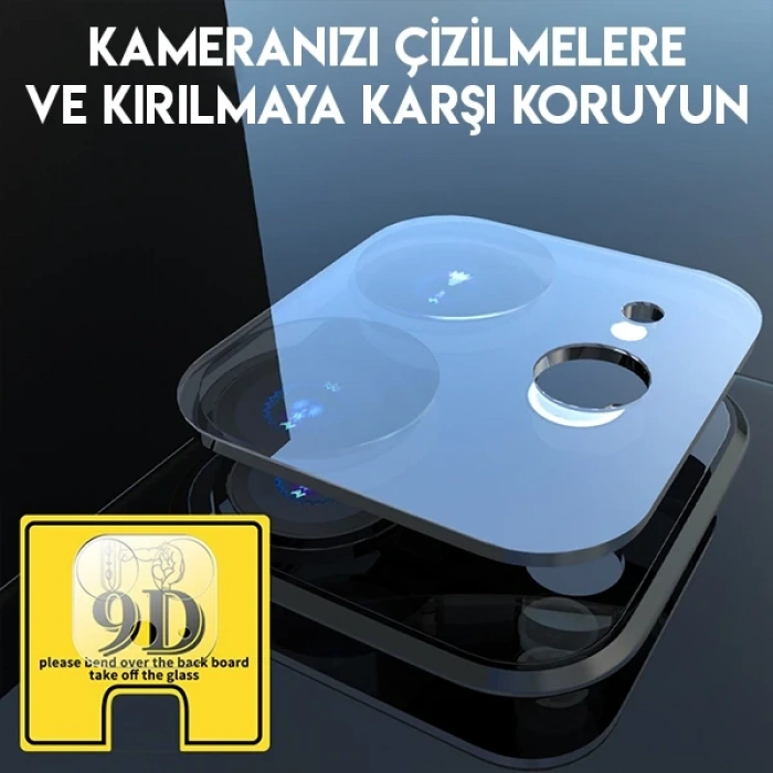 Nevamel iPhone 11 6.1 full Tempered Kamera Koruyucu Kırılmaz Cam-(5775)