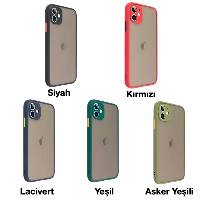 Nevamel iPhone 11 6.1inç Kamera Korumalı Premium Silikon Kılıf-(5775)