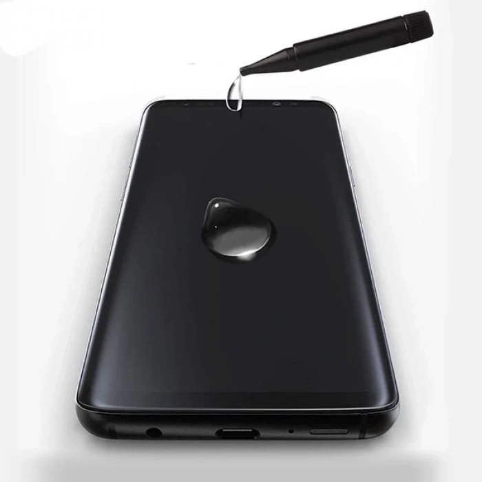 Nevamel İPhone 11 Pro Full Liquid+Uv Işık 3D Kırılmaz Cam Ekran Koruyucu iPhone XS-X-(5775)