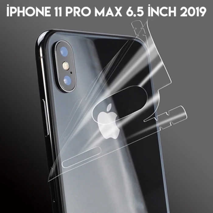 Nevamel İPhone 11 Pro Max 6.5 Hidrojel Hayalet Arka Yan Tam Kaplama Koruyucu Film-(5775)