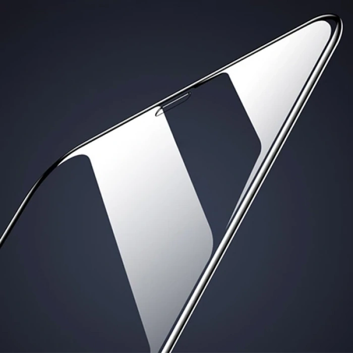 Nevamel iPhone 12/12 Pro 6.1 3D Full High Aluminum Tempered Cam Ekran Koruyucu-(5775)