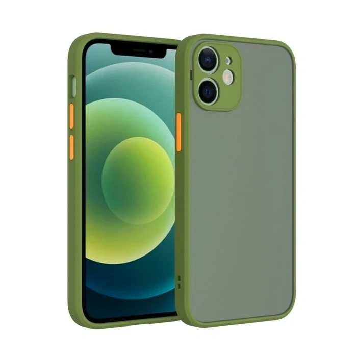 Nevamel iPhone 12 6.1inç Kamera Korumalı Premium Silikon Kılıf-(5775)