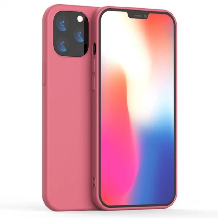 Nevamel iPhone 12 Mini  5.4 Lansman Kılıf İçi Kadife Soft Silikon Kılıf-(5775)