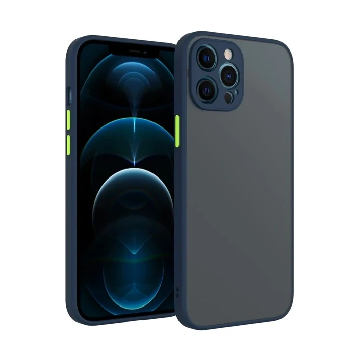 Nevamel iPhone 12 Pro 6.1inç Kamera Korumalı Premium Silikon Kılıf-(5775)