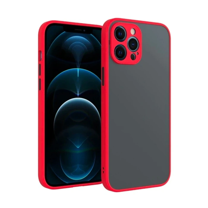 Nevamel iPhone 12 Pro 6.1inç Kamera Korumalı Premium Silikon Kılıf-(5775)