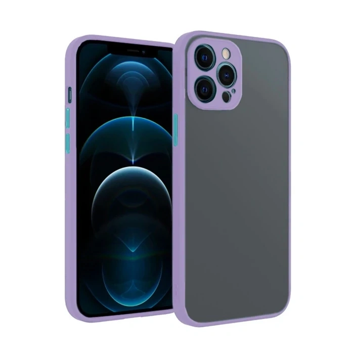 Nevamel iPhone 12 Pro 6.1inç Kamera Korumalı Premium Silikon Kılıf-(5775)