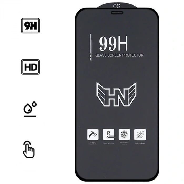 Nevamel iPhone 12 Pro Max 6.7 3D Full High Aluminum Tempered Cam Ekran Koruyucu-(5775)